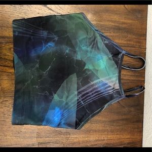 Colorful Sports bra accent back